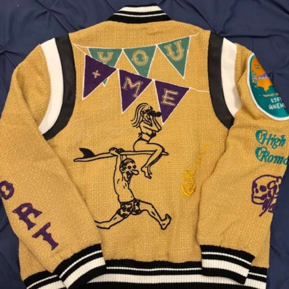 SALE Lifted Anchors NWT Lovers Surf Club Bomber Jacket Medium - Picture 6 of 7